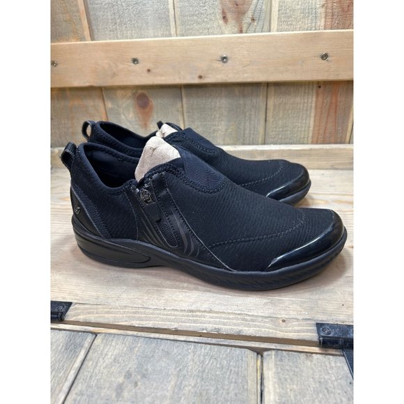 Bzees Shoes - BZEES Nova Bootie Womens 9.5 Black Comfort Side Zip Cushioned Sneakers